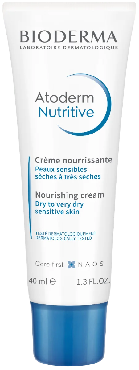 BIODERMA Atoderm Nutritive výživný denný krém na suchú a citlivú pleť 1×40 ml, pleťový krém