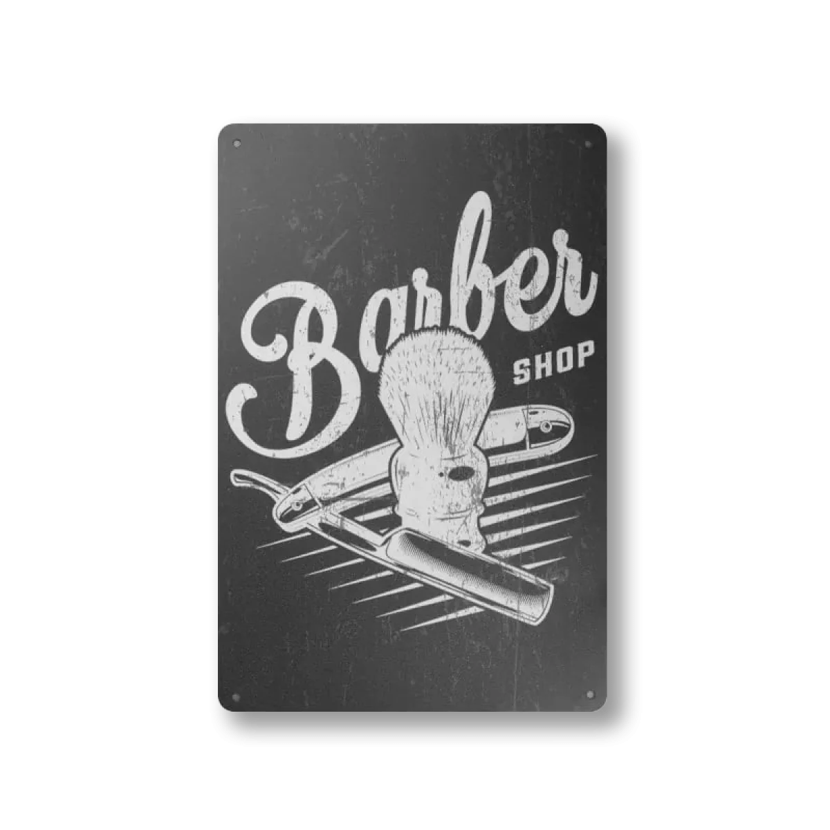 Reklamná tabuľka Shaving Brush Grey BDS