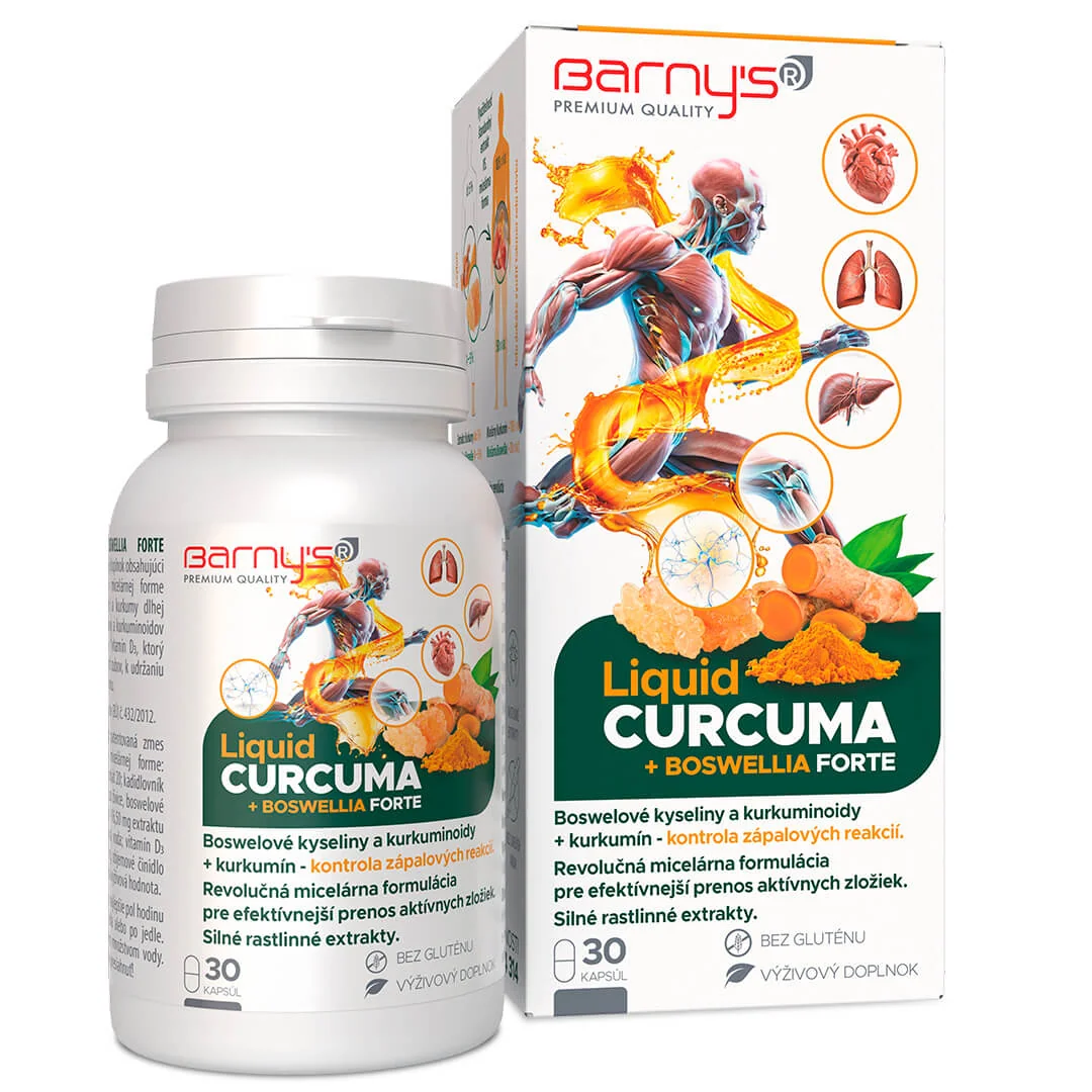Barny's® LIQUID CURCUMA + BOSWELLIA FORTE 30 cps