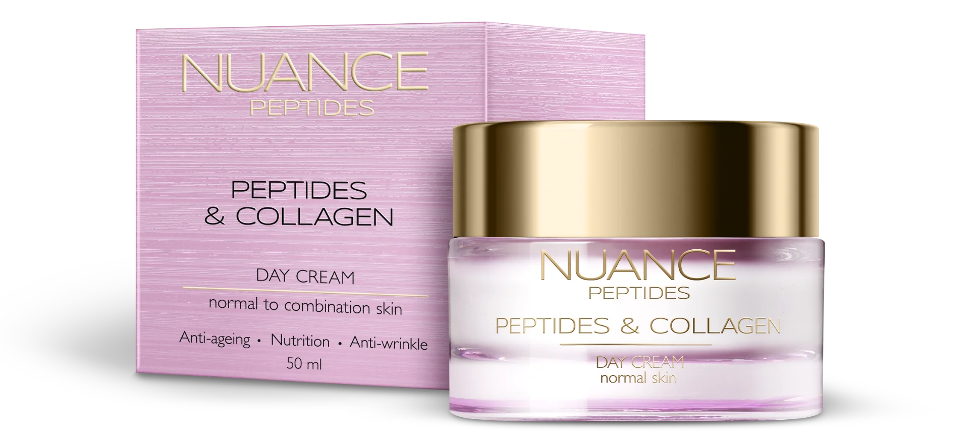 NUANCE PEPTIDES Day Cream Normal skin 1×50 ml, denný krém pre normálnu a zmiešanú pleť