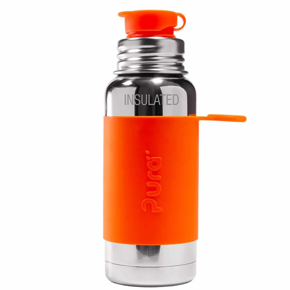 Pura TERMO fľaša so športovým uzáverom 475ml - oranžová
