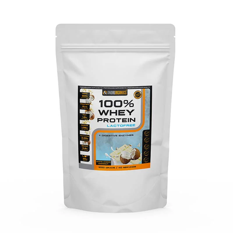 Lactofree 100% Whey Protein - biela čoko-kokos 1 kg