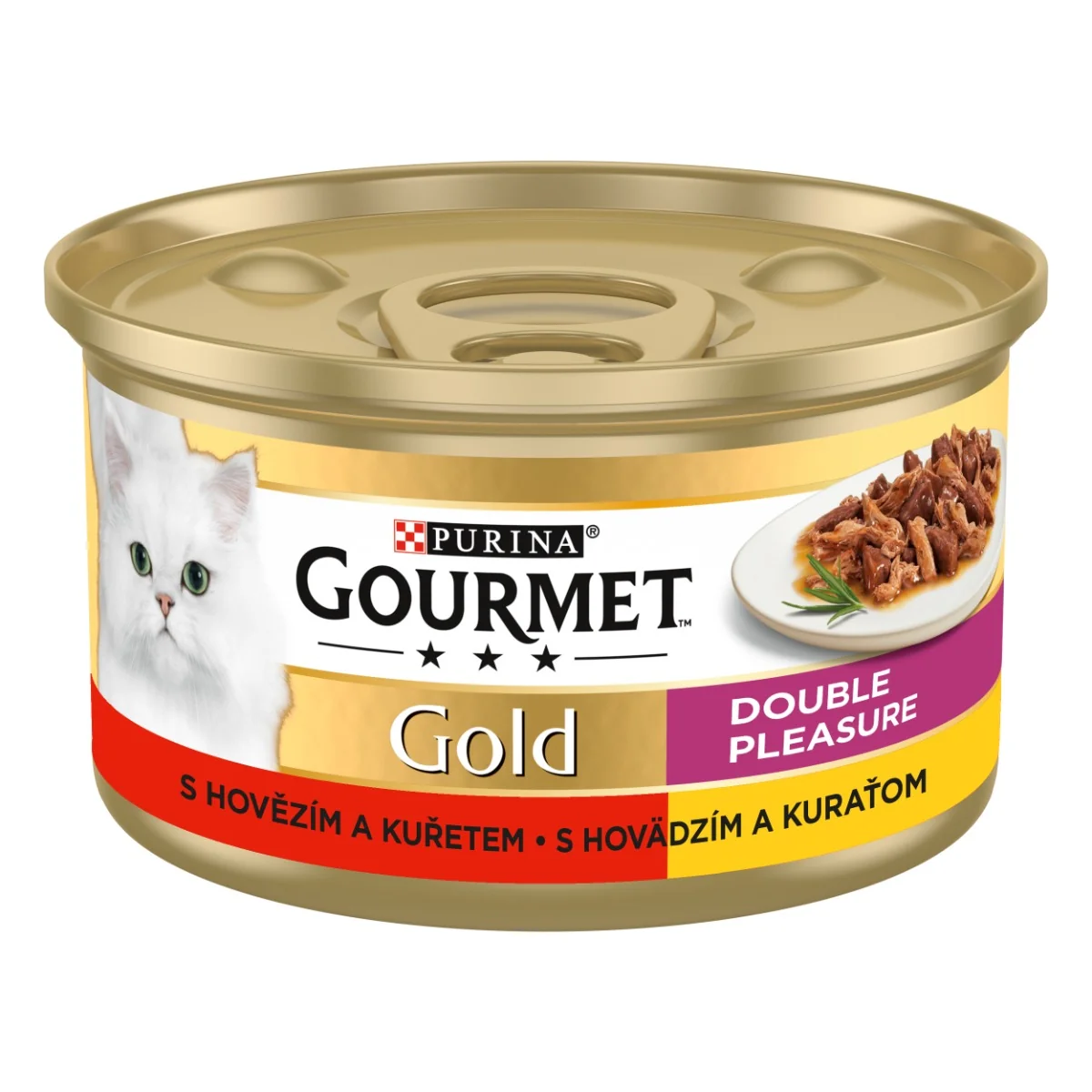 Gourmet Gold konzerva pre mačky hovädzie, kura 85 g 85 g
