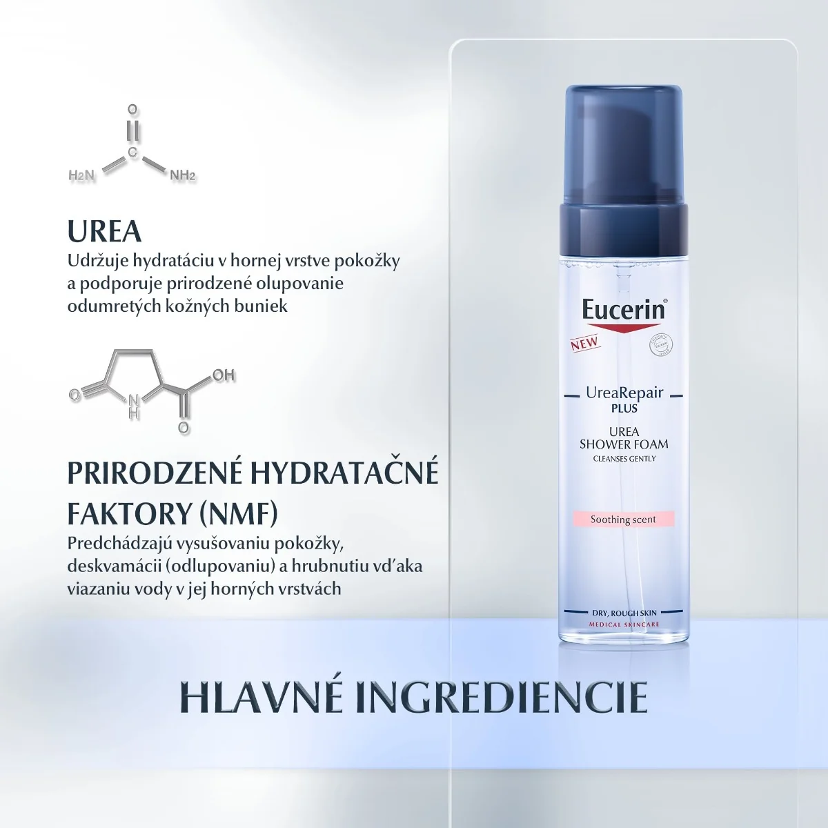 Eucerin UreaRepair PLUS Sprchová pena 1×200 ml, sprchová pena