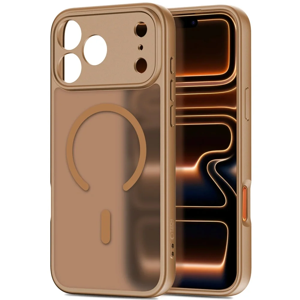 Tech-Protect BasicMag MagSafe kryt na iPhone 17 Pro, hnedý