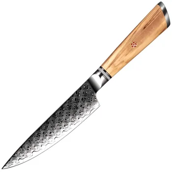 Damaškový kuchynský nôž Hisano-Utility 24cm, čepeľ 12,5cm