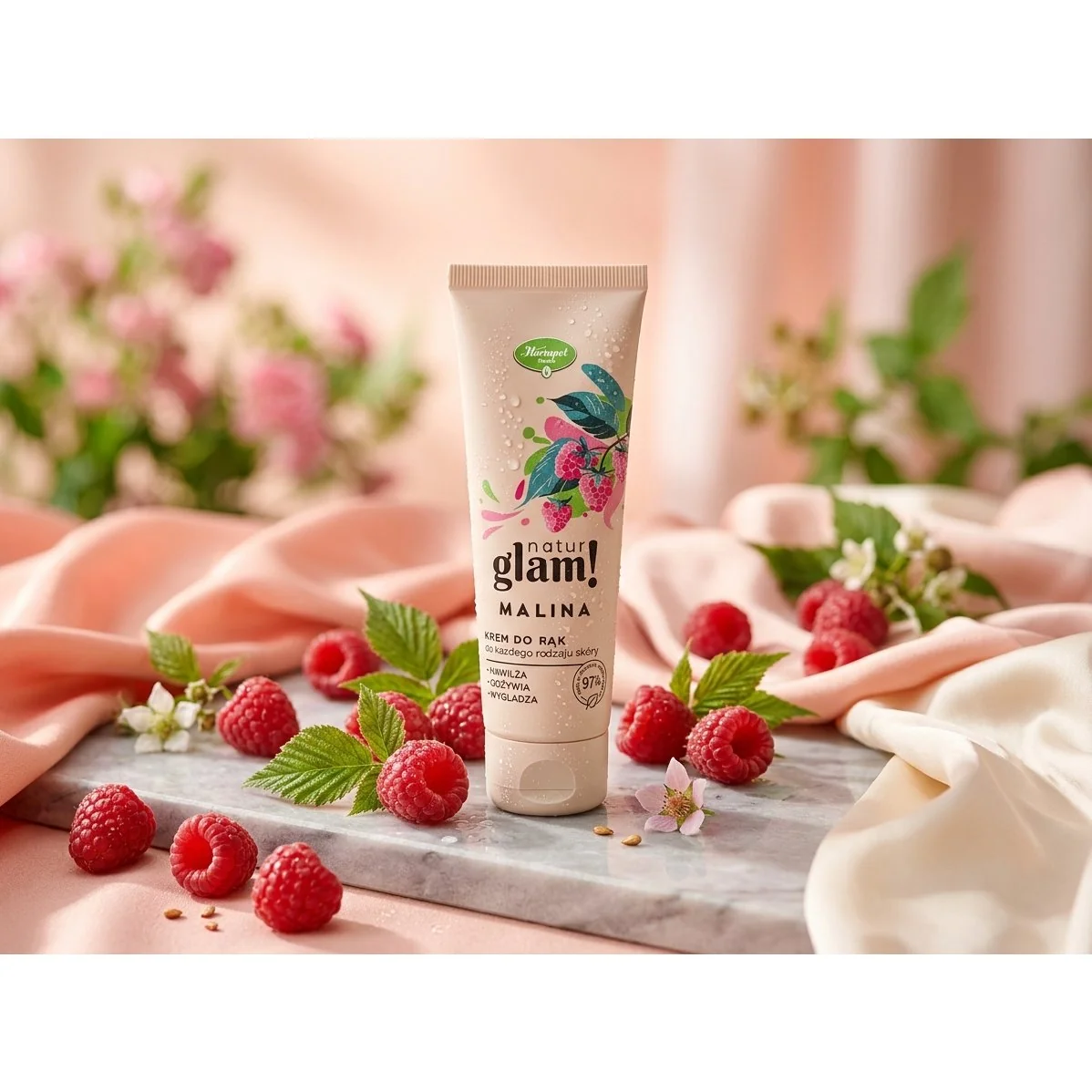 NaturGlam Malinový krém na ruky 100 ml pre suchú pokožku