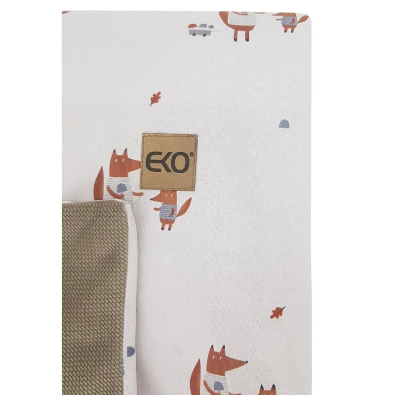 Deka bavlnená obojstranná podšitá velvet Fox 100x80cm 