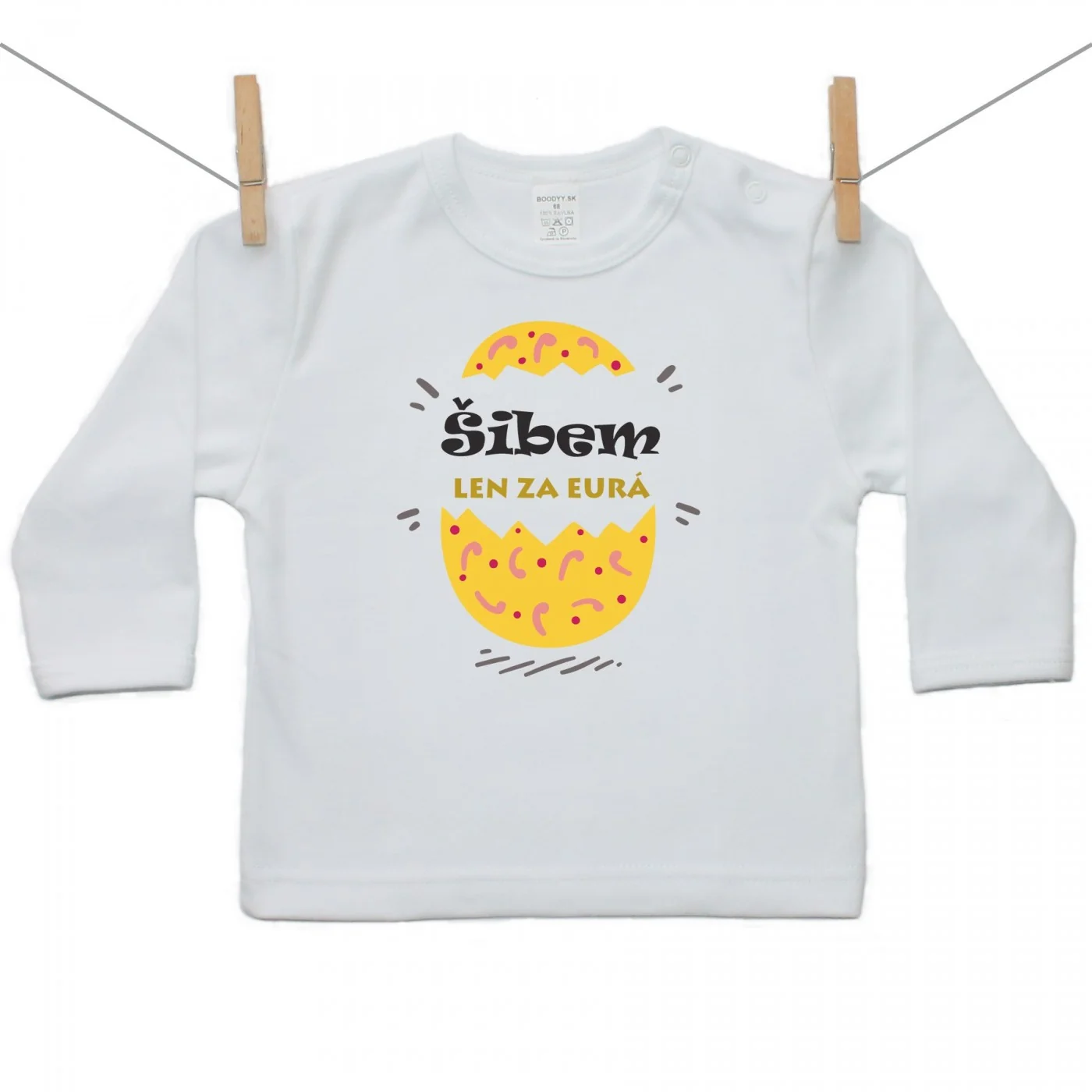 Boodyy Tričko s dlhým rukávom Šibem len za eurá Veľkosť: 98