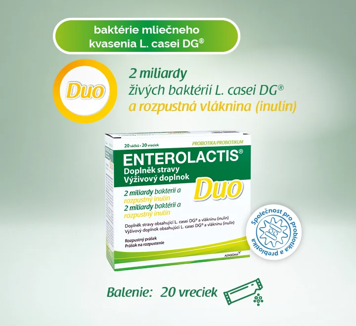 ENTEROLACTIS® Duo probiotiká a prebiotiká 20 vreciek