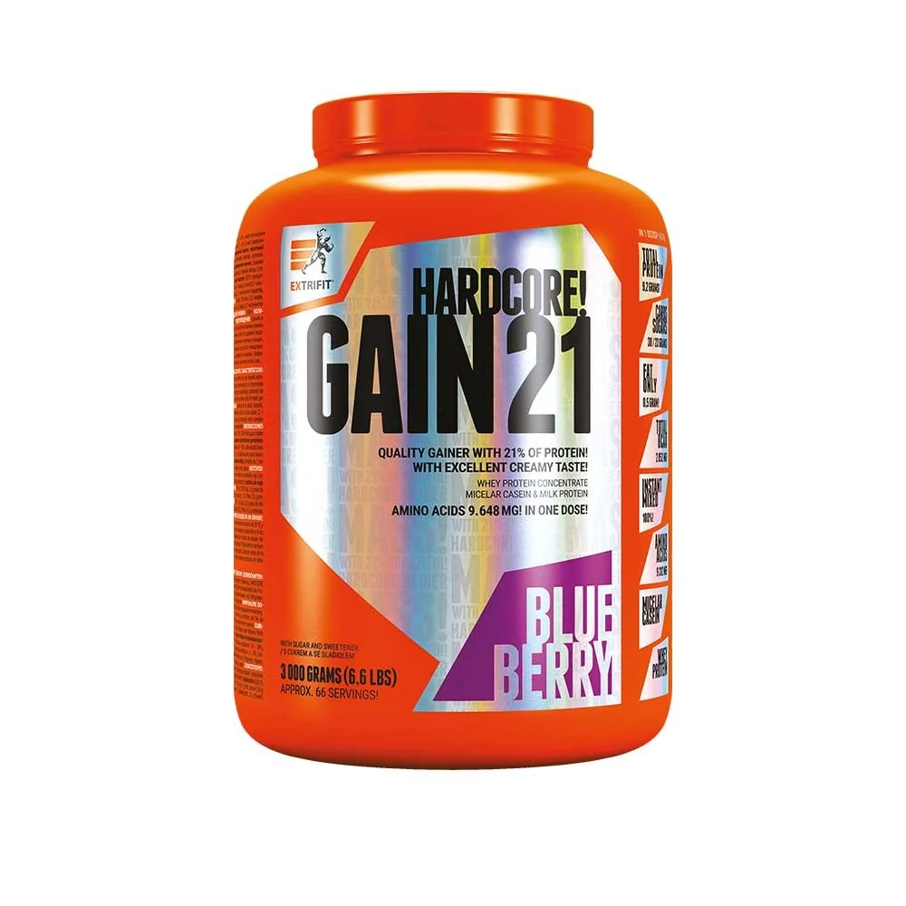 Extrifit HARDCORE GAIN 21 3000g - čučoriedka