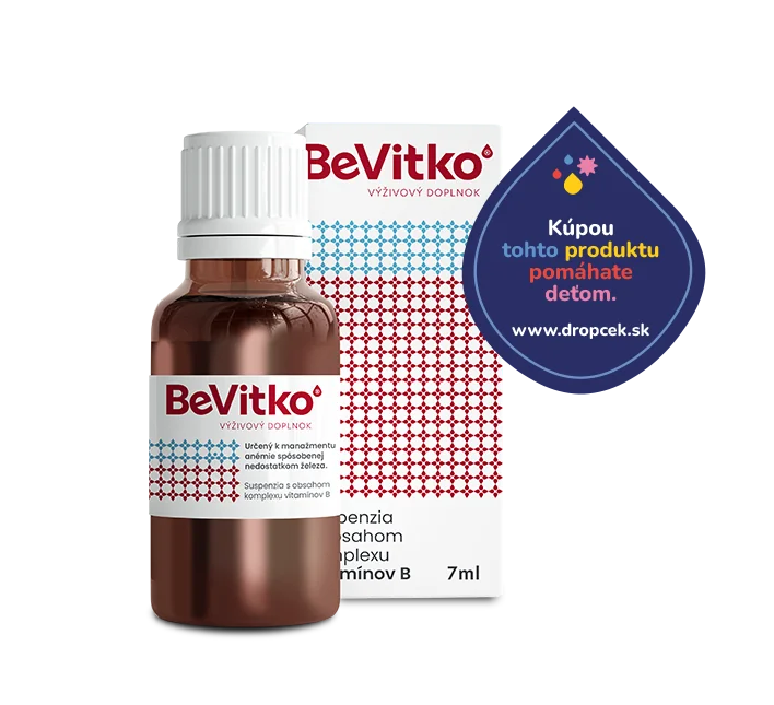 BeVitko 1x7ml, suspenzia s obsahom komplexu vitamínov B