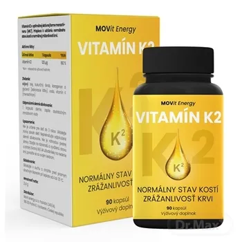 MOVit Vitamín K2 120 μg 1×90 toboliek, výživový doplnok
