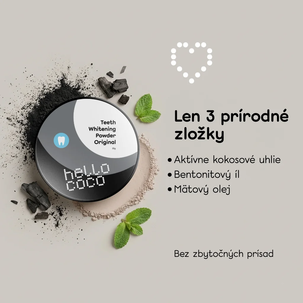 Hello coco  Bieliaci prášok na zuby originál 15 g