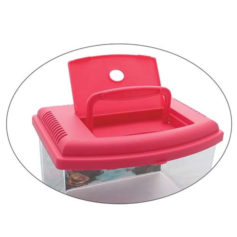 COBBYS PET Akvárium plastové 1, s krytom a pozadím 22x16x14cm  3l