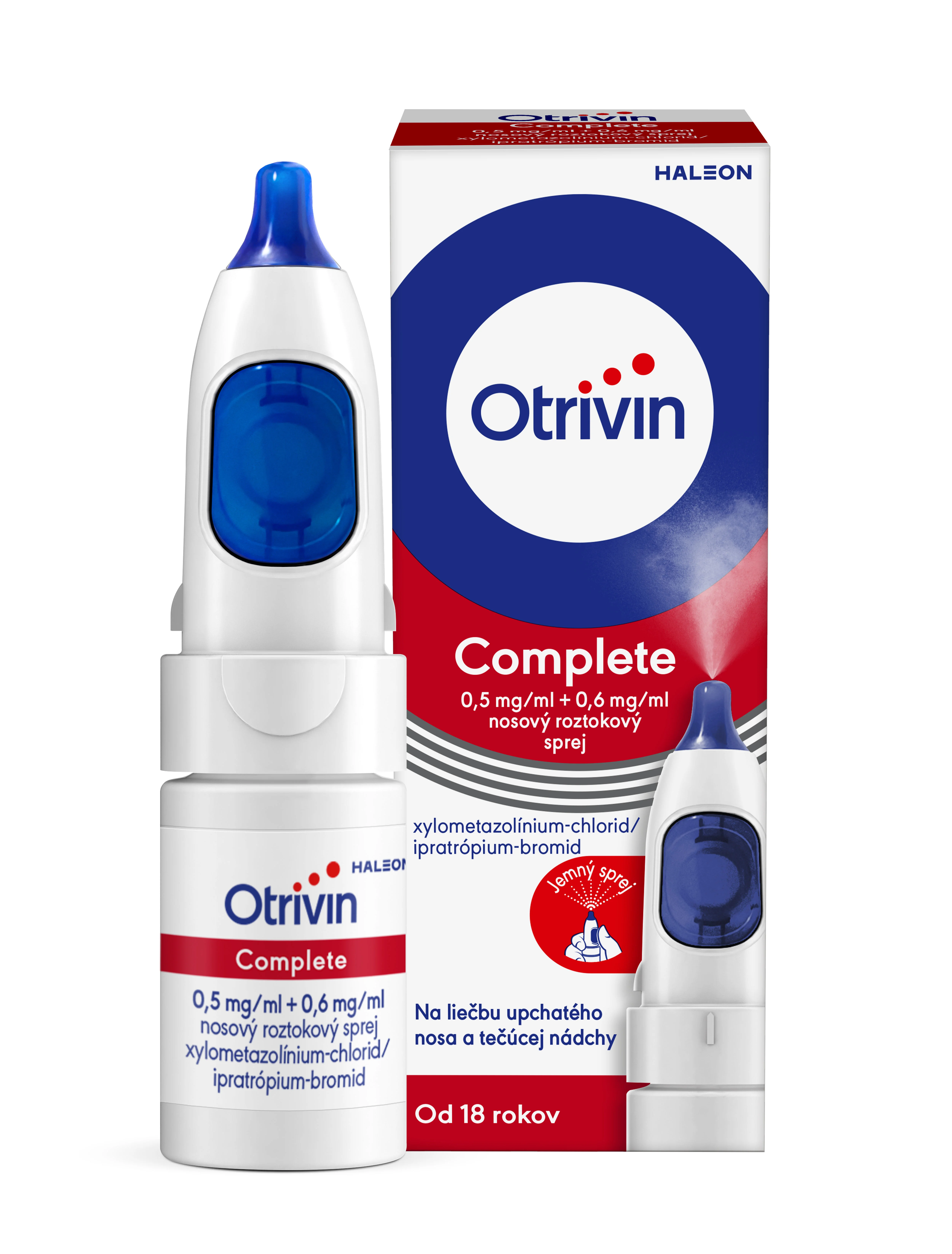 Otrivin Complete 0,5 mg/ml + 0,6 mg/ml nosový roztokový sprej 10 ml