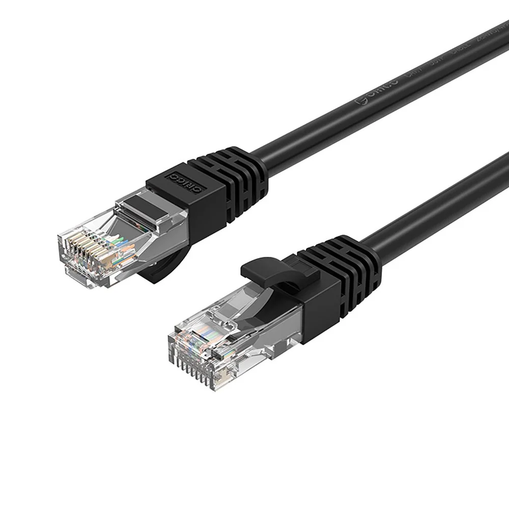 Orico PUG-C6 sieťový kábel LAN CAT6 RJ45 3m, čierny