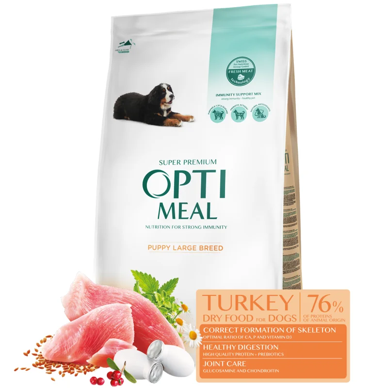 OPTIMEAL™ Superpremium pre šteňatá veľkých plemien - morka 12 kg (3822)