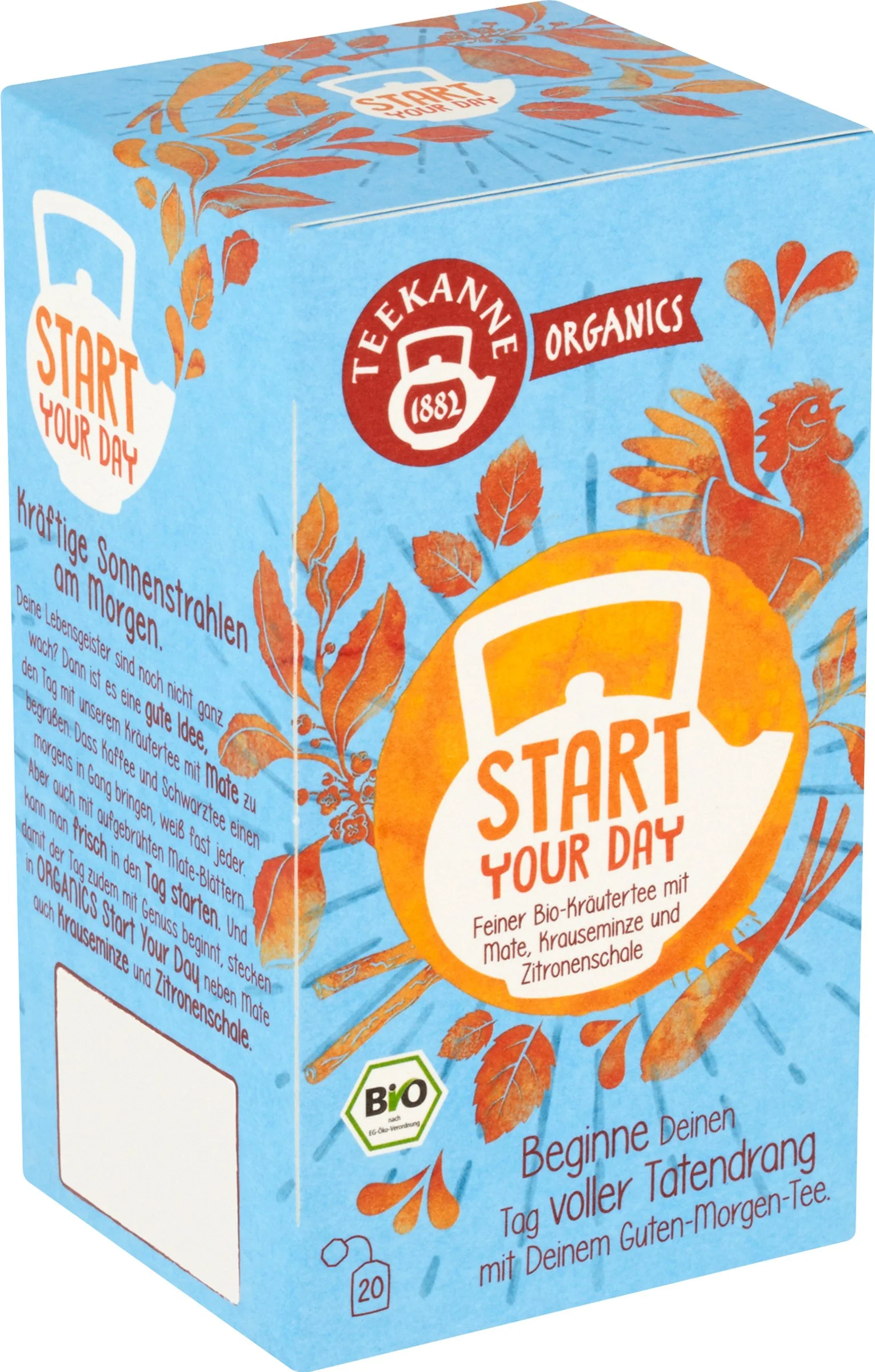 TEEKANNE BIO Start Your Day 1×36 g, bylinný čaj