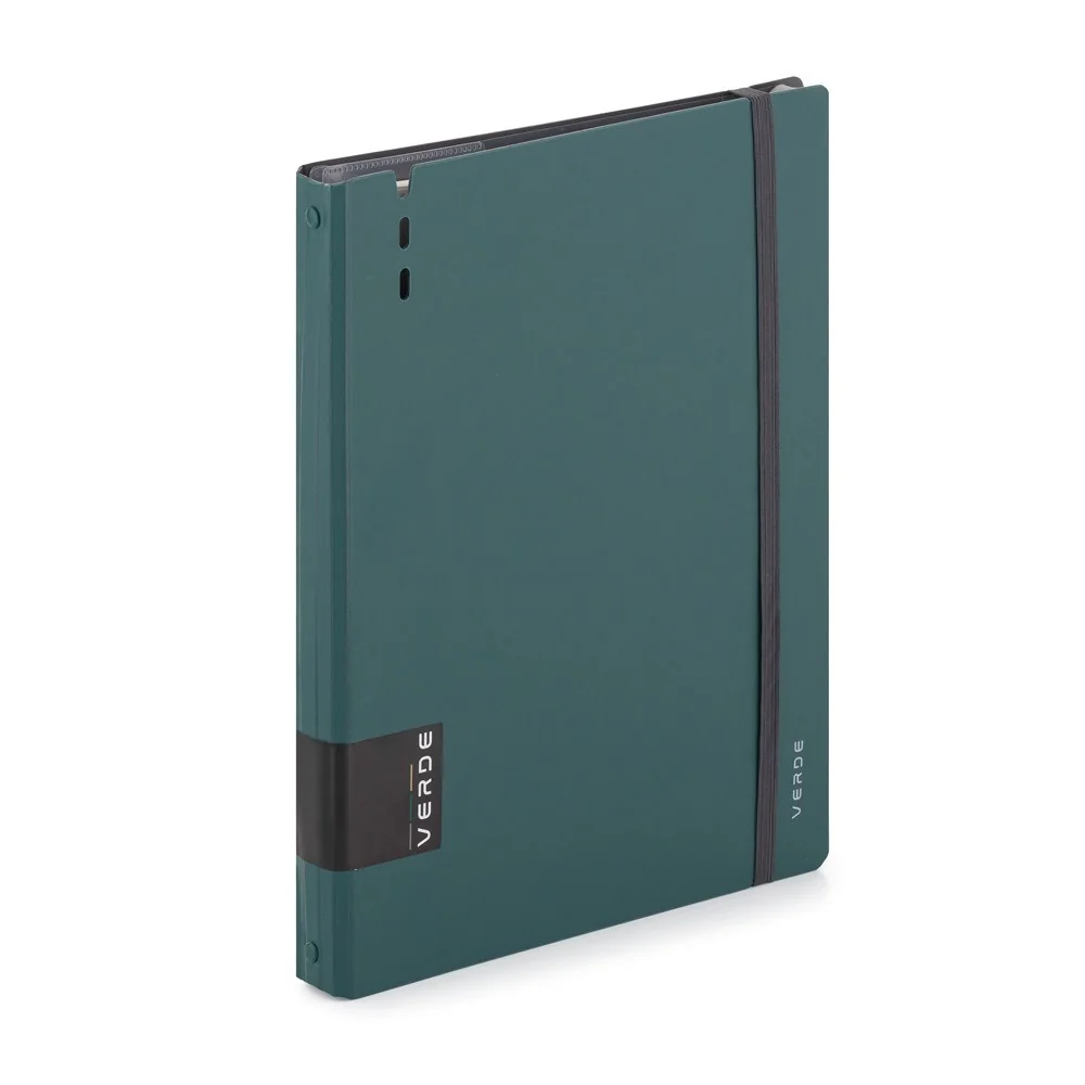 VERDE - karis blok A4, foam, 4-krúžkový, 90 listov zelený, A4, 4-kr.