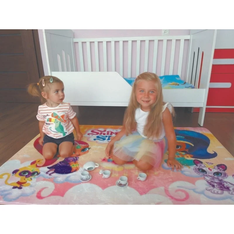 Nickelodeon detský koberec ultra mäkký Shimmer & Shine 100 x 150 cm