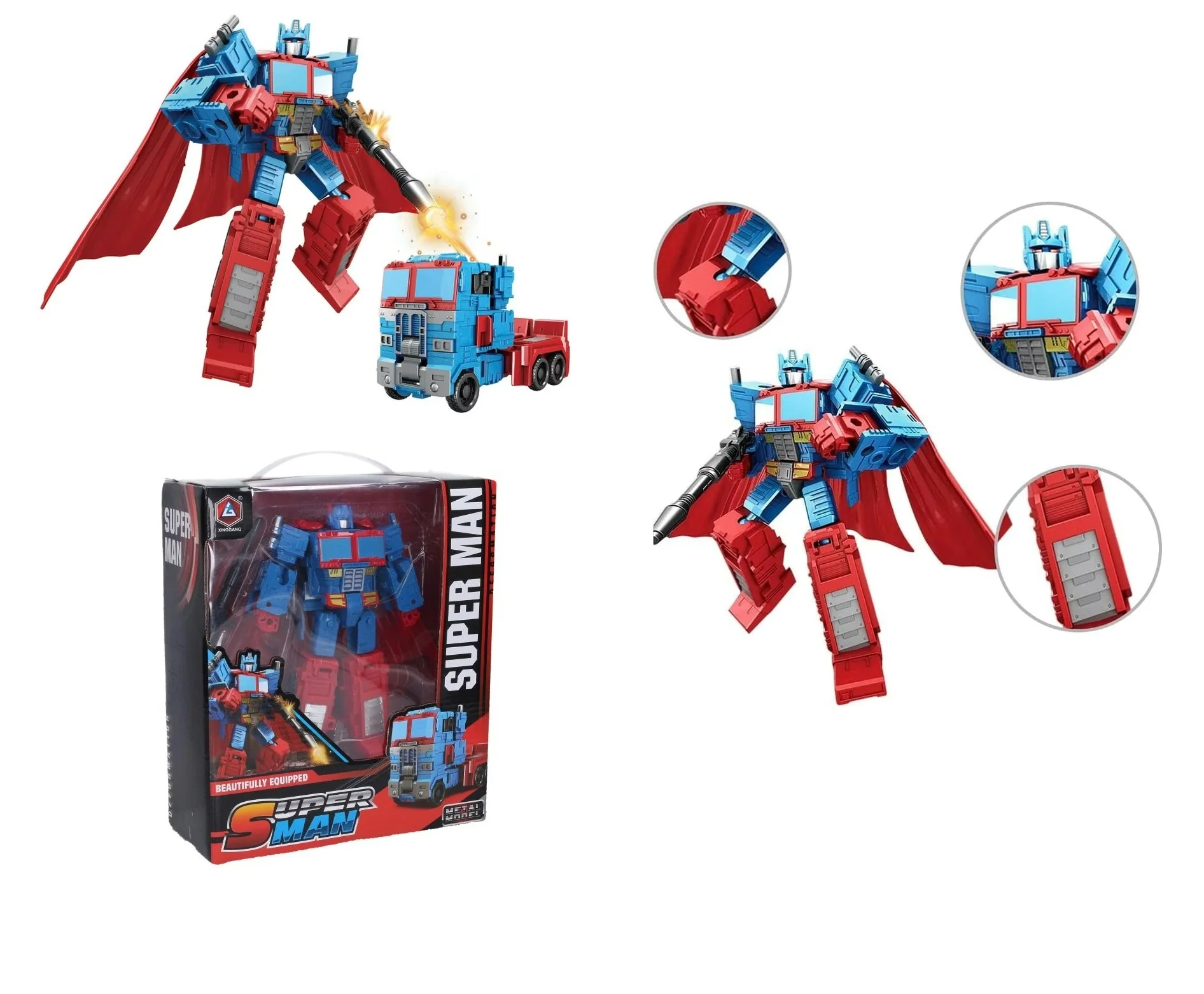 Deformovateľný robot ťahač 19cm