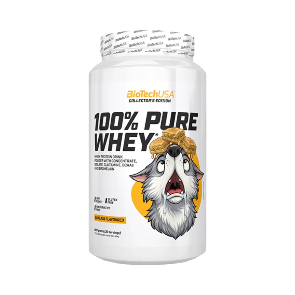 BioTech USA 100% Pure Whey 900 g - limitovaná edícia baklava
