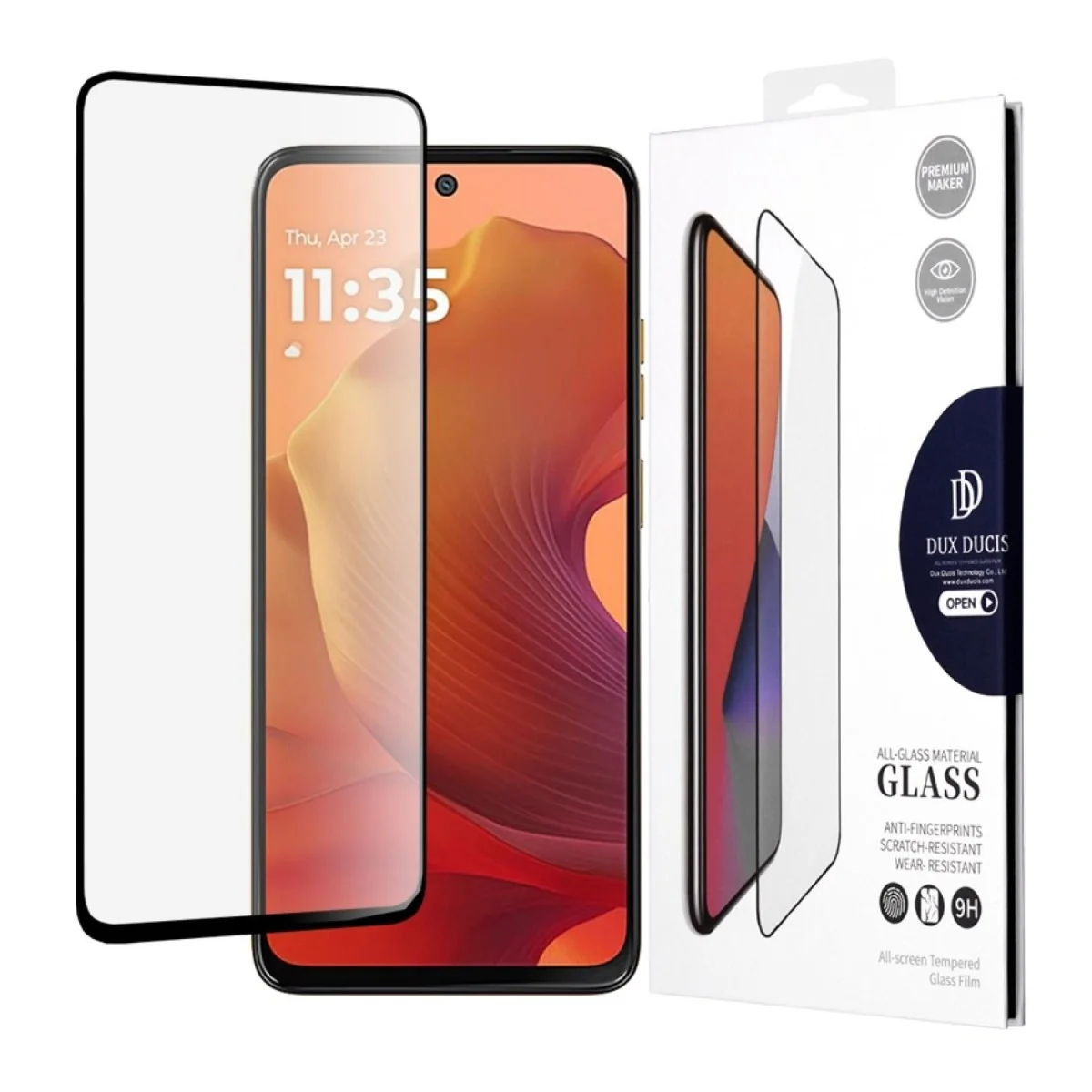 10D Tvrdené sklo pre Motorola Moto G15 - Čierna 1 x 10D sklo, extrémna ochrana