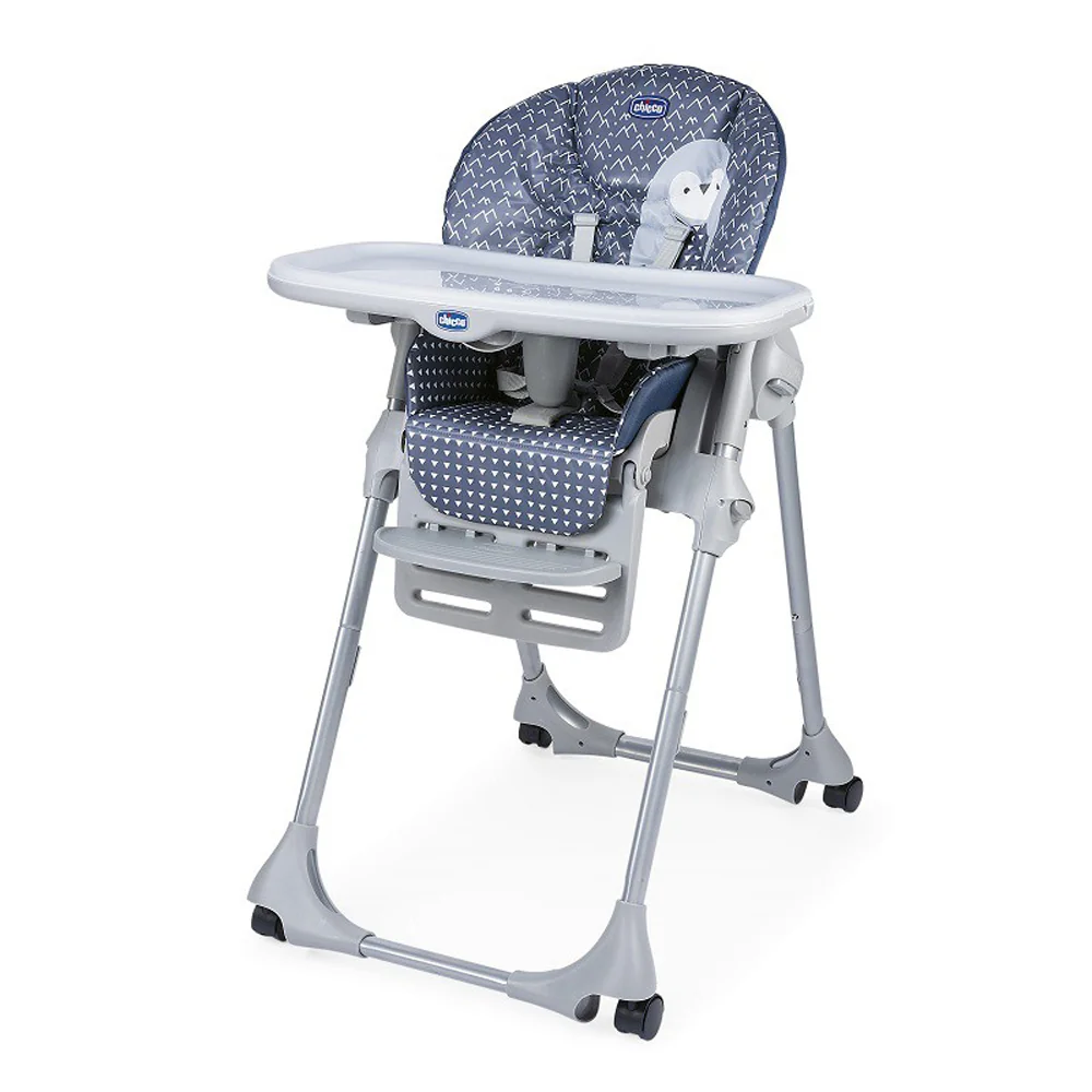 CHICCO Stolička jedálenská Polly Easy - Pinguin 1×1 ks, detská jedálenská stolička