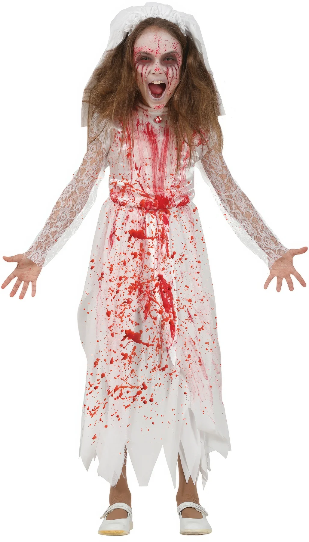 Kostým Zombie nevesta krvavá 10-12 rokov