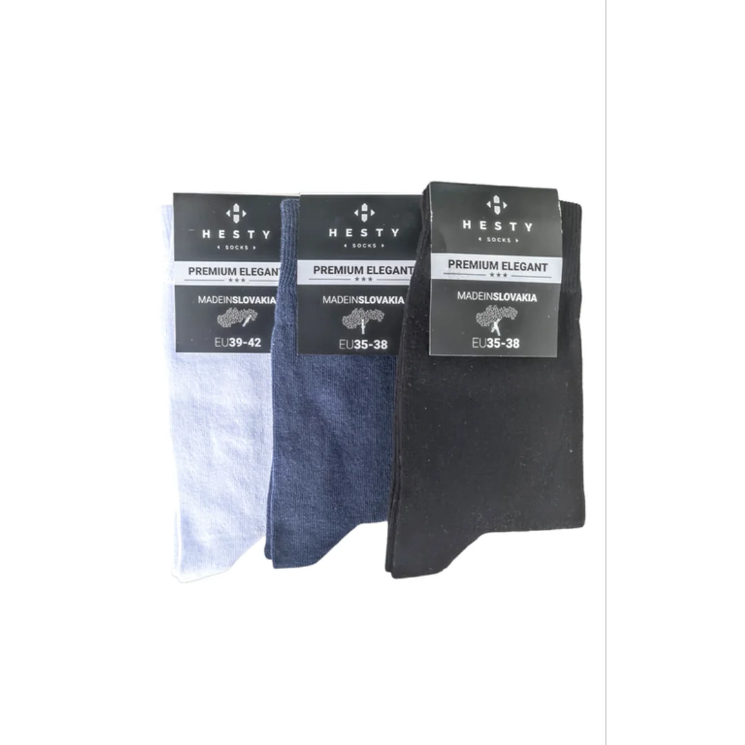 HESTY ponožky premium elegant - Veľkosť 43-46 biela