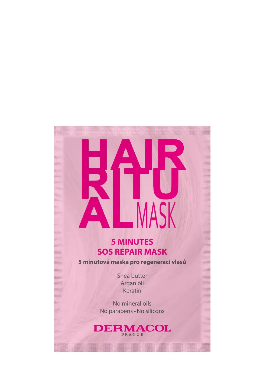 Dermacol HAIR RITUAL 5 minútová maska pre regeneráciu vlasov