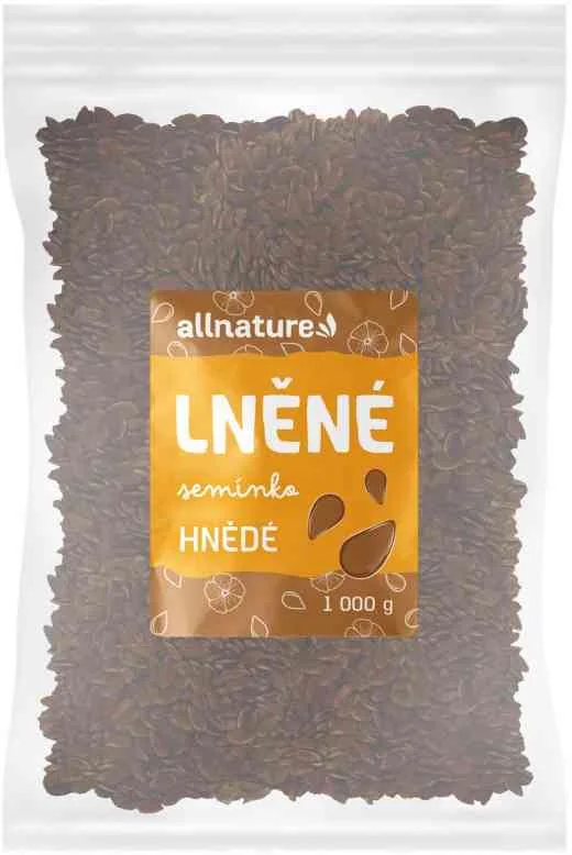 Allnature Ľanové semienko hnedé 1×1000 g, ľanové semienka