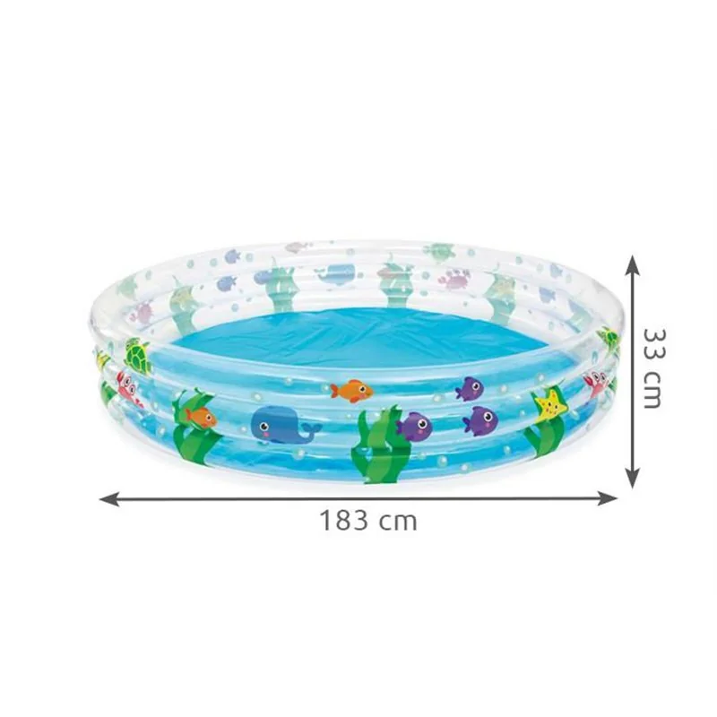 Bazén BESTWAY 51005 Ø183x33cm transparentný/rybky