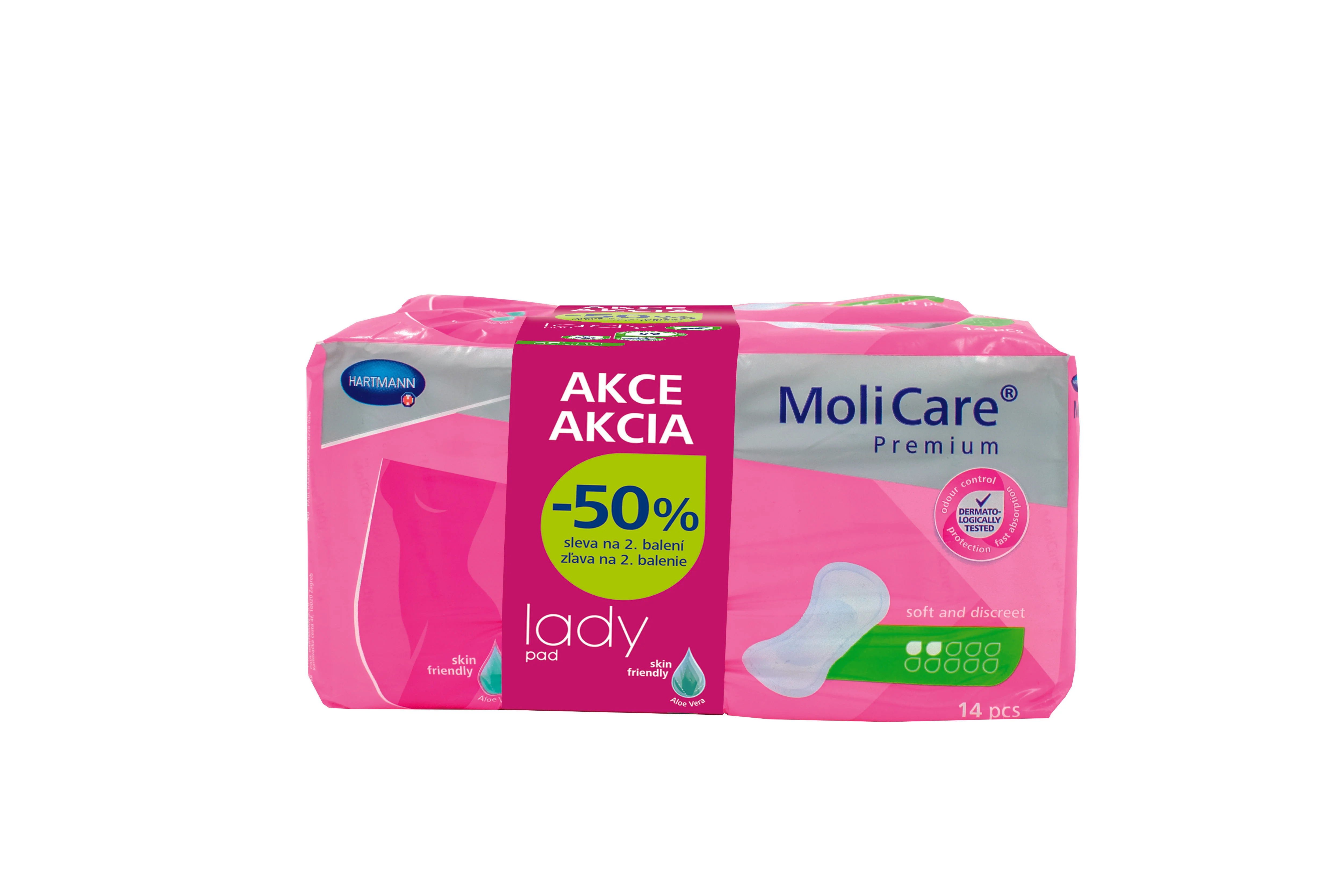 MoliCare Premium lady pad 2 kvapky DUOPACK 2×14 ks, inkontinenčné vložky