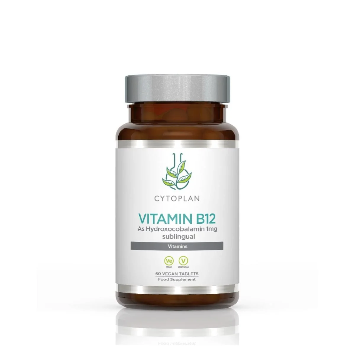 Vitamín B12, 1000 µg (hydroxokobalamín) - pod jazyk (sublingválny), 60 tabliet