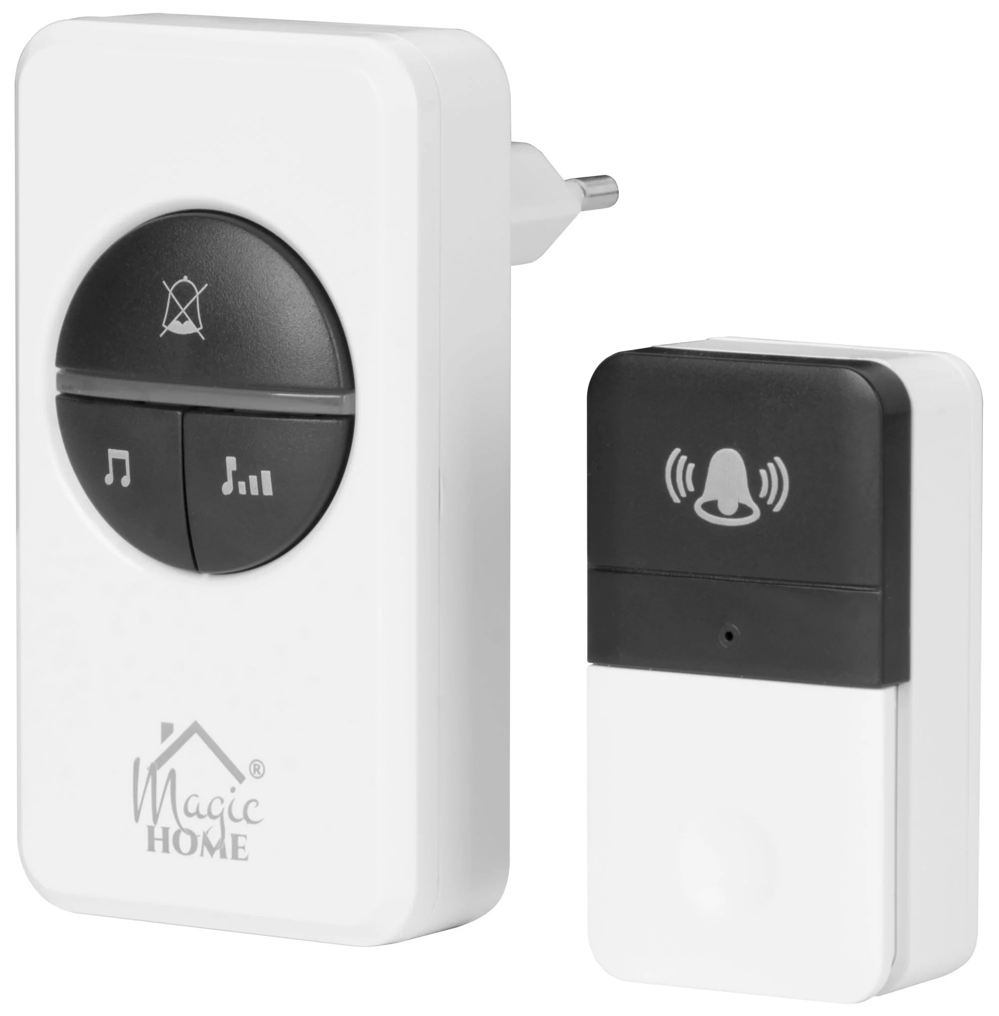 MagicHome bezdrôtový domový zvonček Intelligent4, 1 ks Do zásuvky, 230 V, IP44