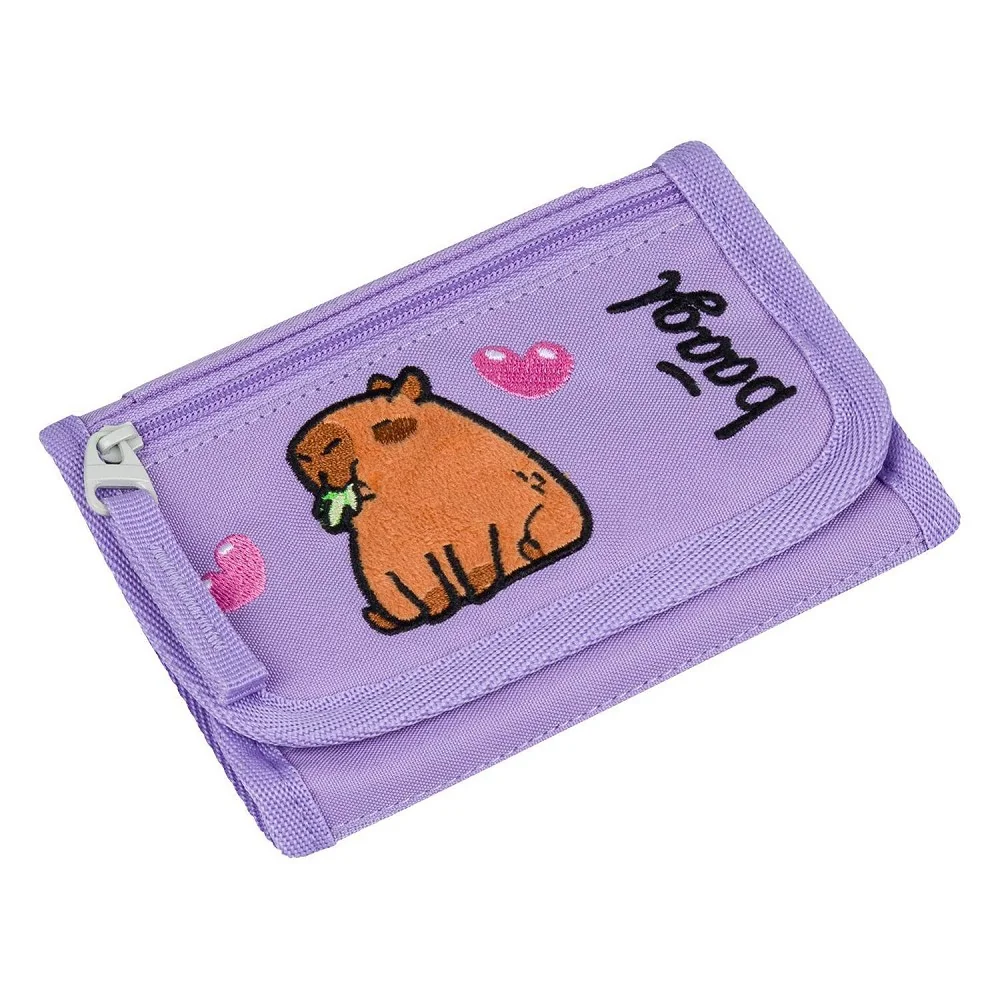 Peňaženka na krk Kapybara hnedá, detská