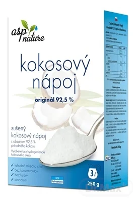 asp KOKOSOVÝ NÁPOJ originál 1×250 g, sušený kokosový nápoj