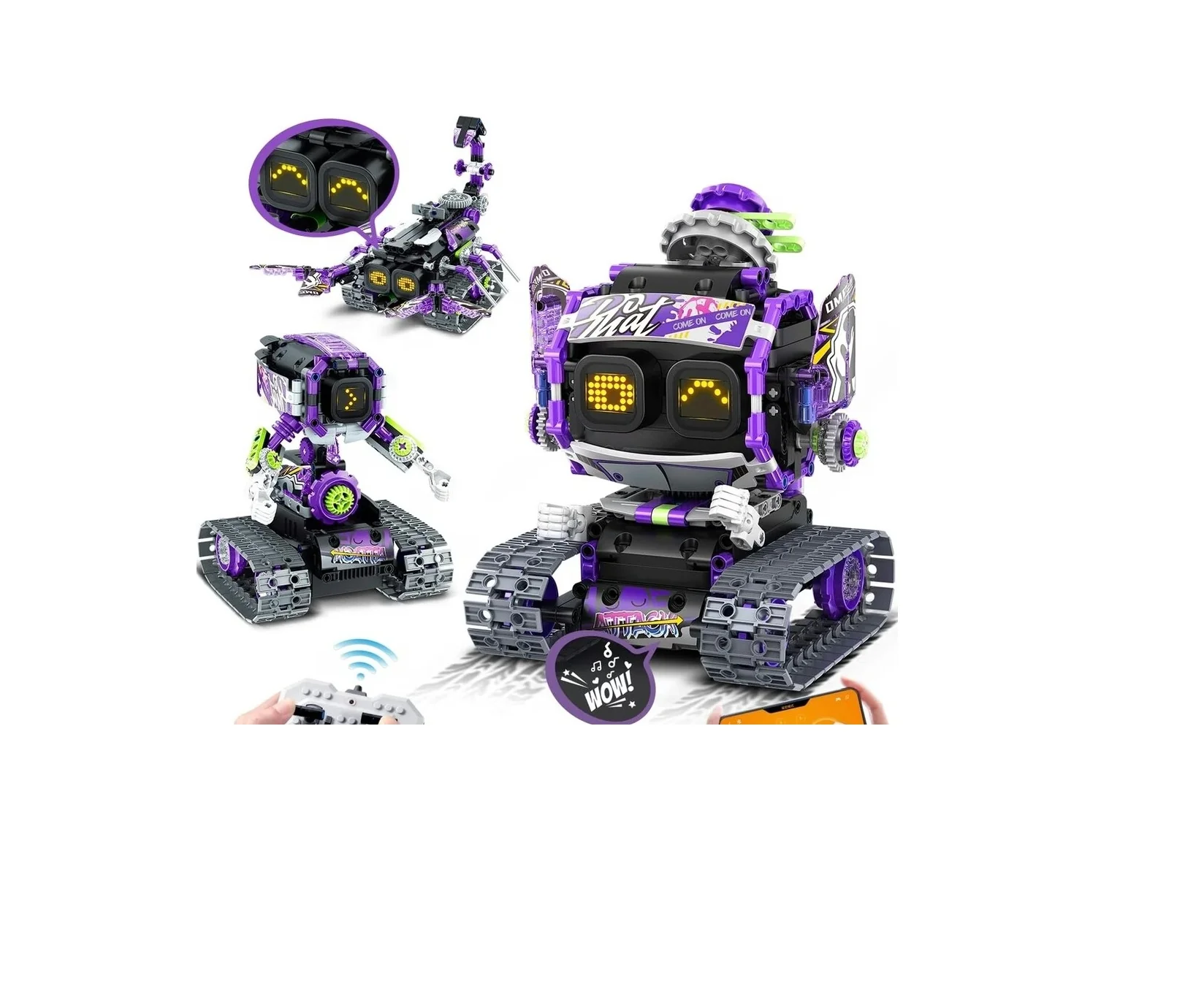 iM.Master 3-v-1 RC diaľkovo ovládaná robotická súprava 20,6cm