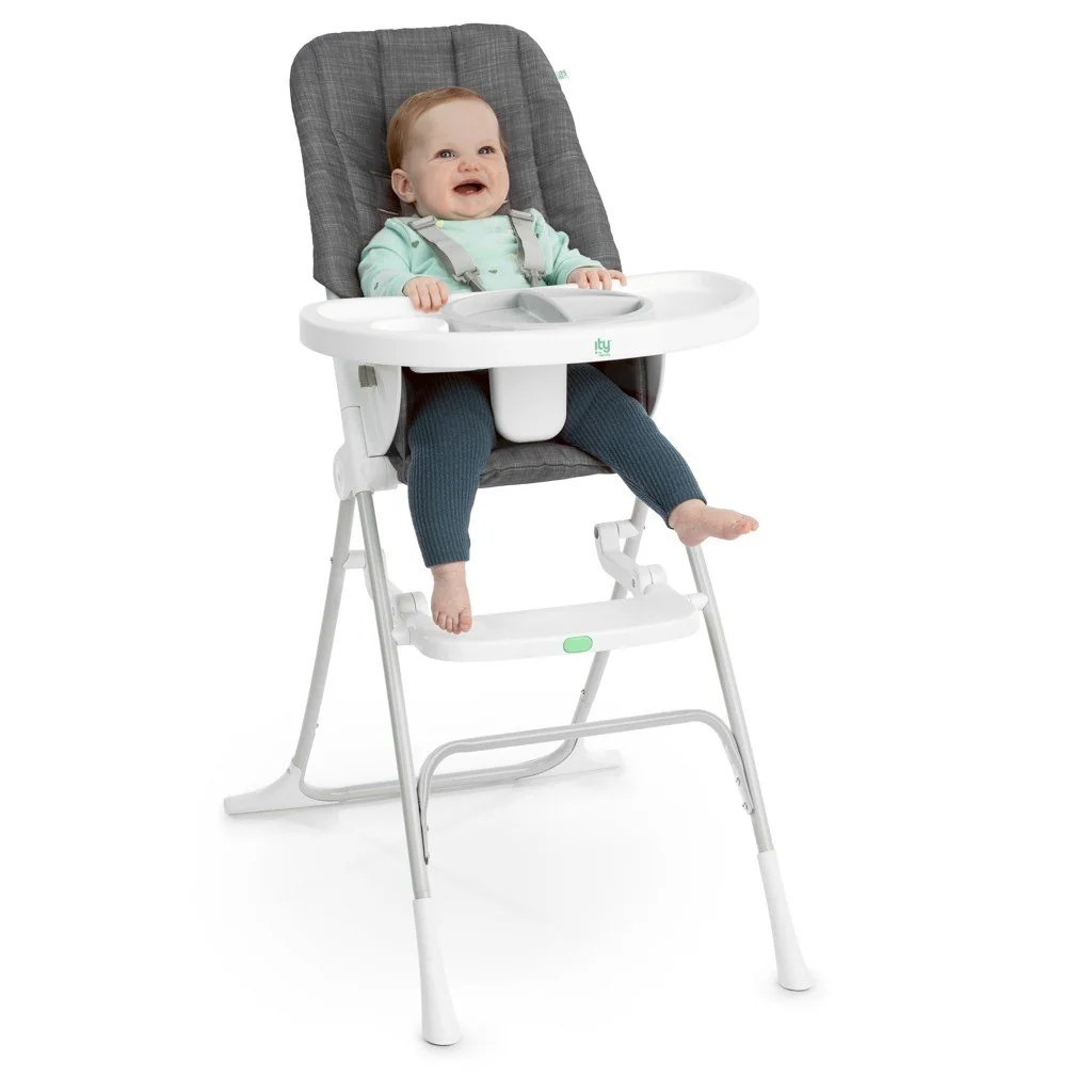 Stolička jedálenská skladacia Sun Valley™ Grey 6m+ do 15 kg