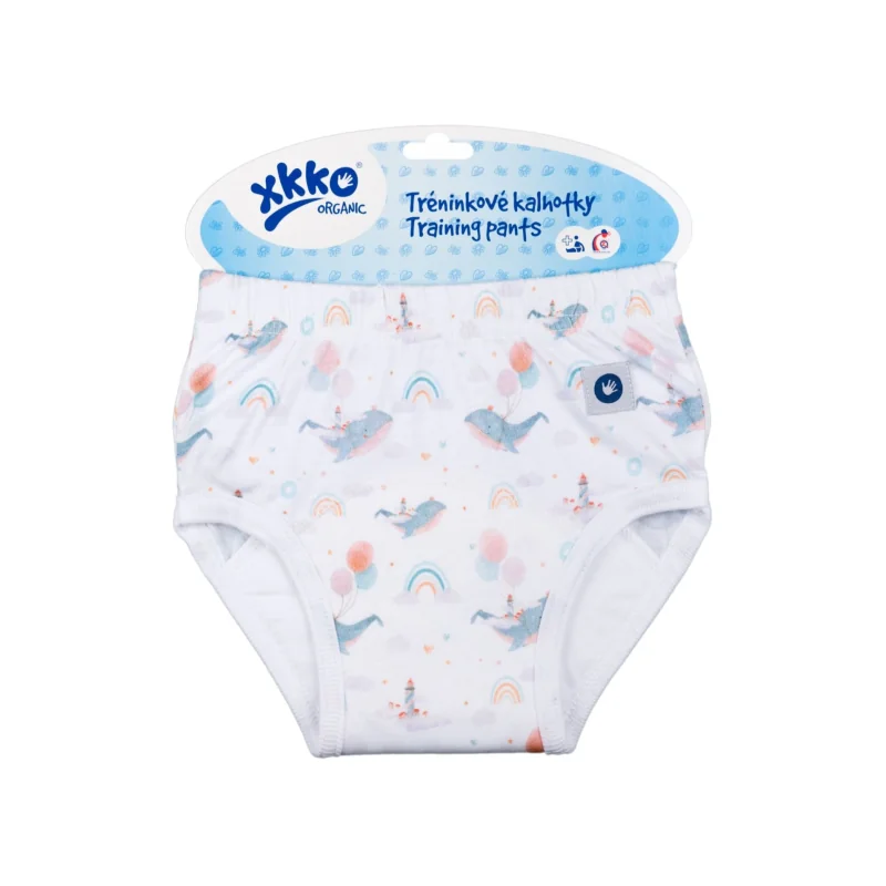 XKKO Organic Tréningové nohavičky - Sky Whale, Veľkosť L ORGTP1403