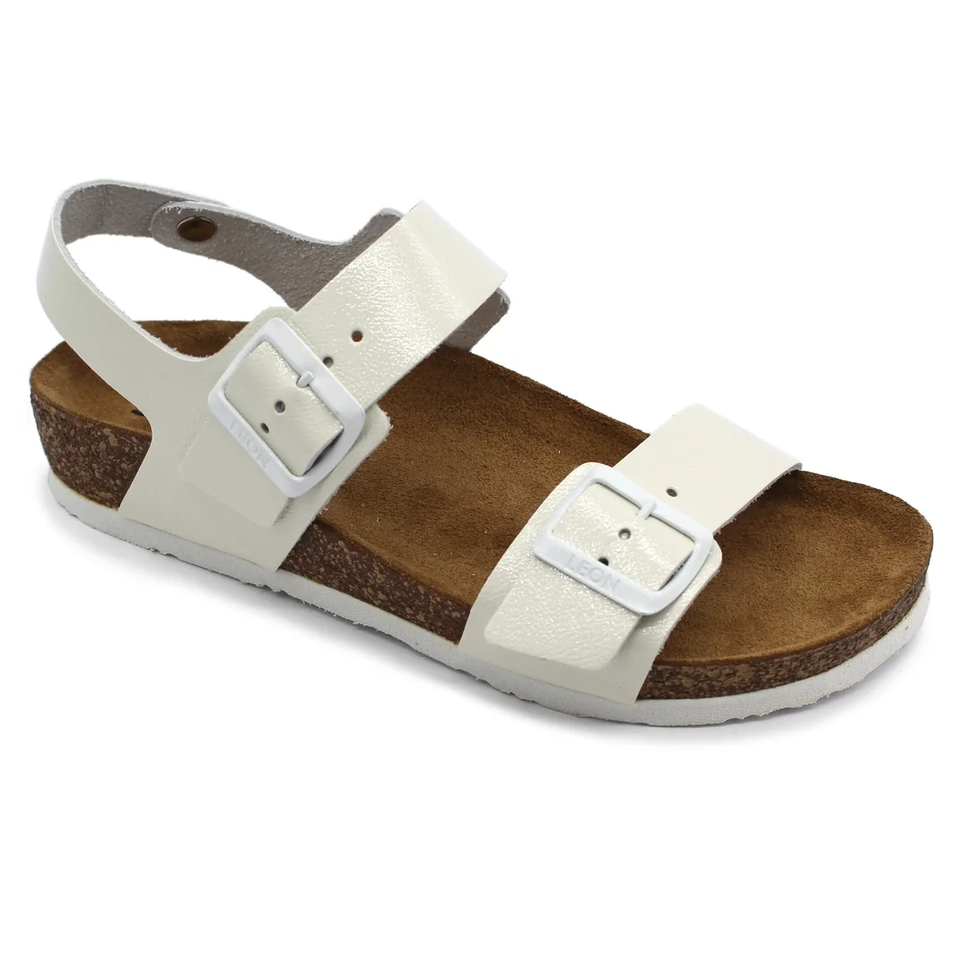 Leon 4303 Dámske zdravotné korkové sandále 42 - 26,5 cm, červená, 2,0 cm
