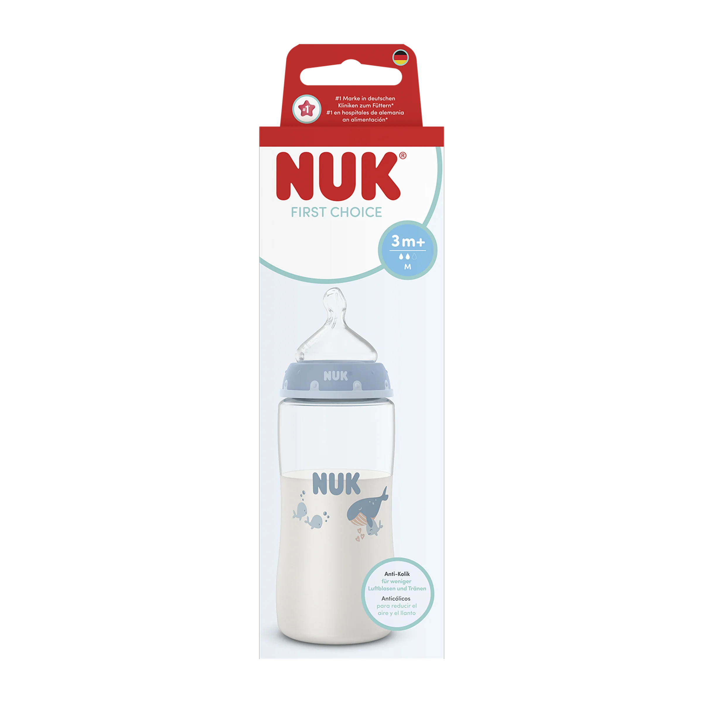 NUK flaša First Choice WHALE 300 ml 1 ks
