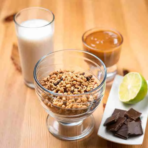 PROFIDIET RAŇAJKOVÉ MÜESLI S PRÍCHUŤOU ČOKOLÁDY A KARAMELU 1×7 ks, müsli