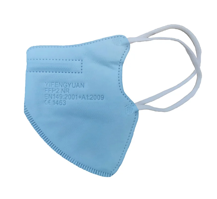 Detský respirátor FFP2 modrý 1×10 ks, balenie respirátorov pre deti