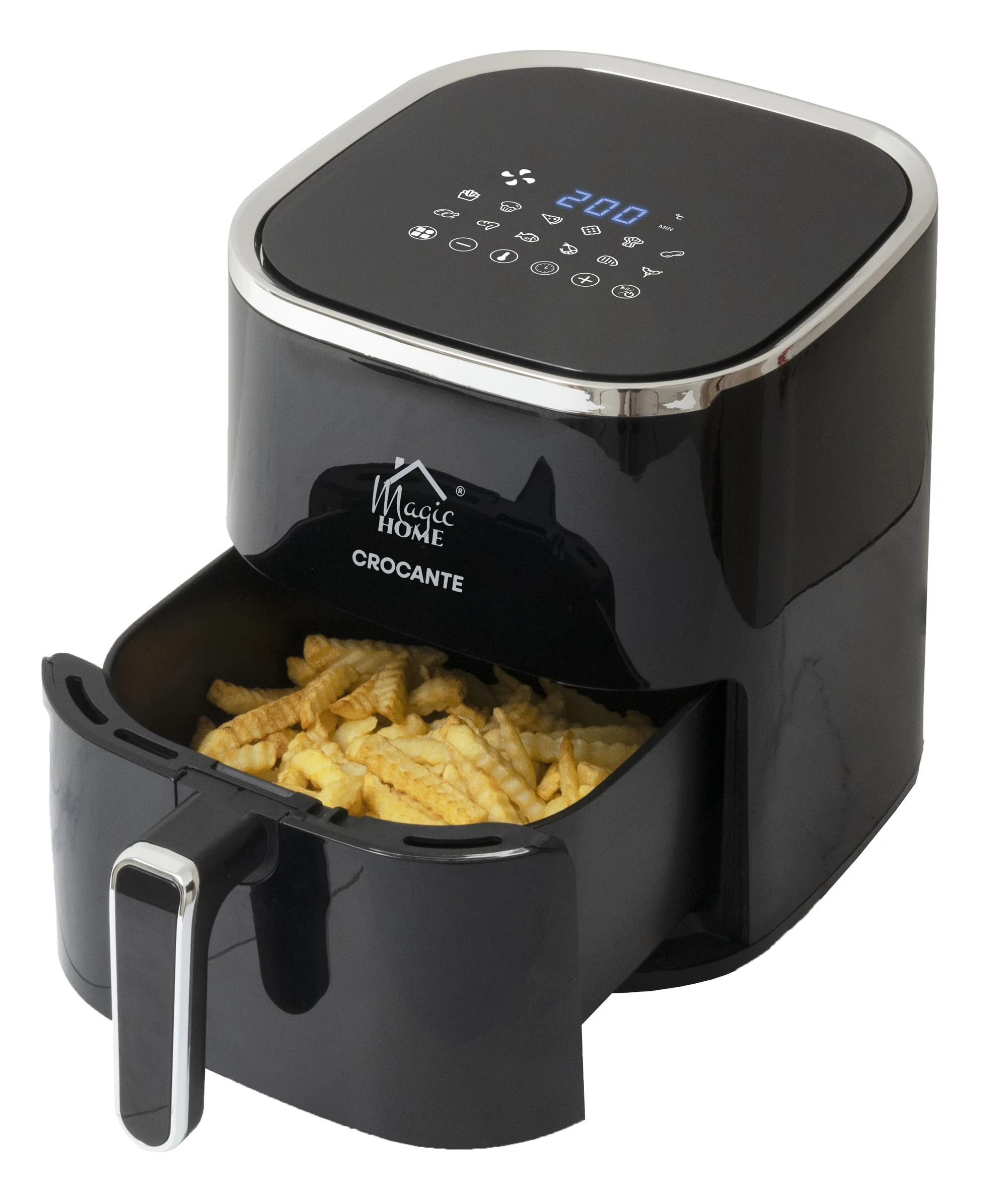 MagicHome teplovzdušná fritéza Crocante, 1 ks 5,0 l, 1450 W, 12 programov, časovač