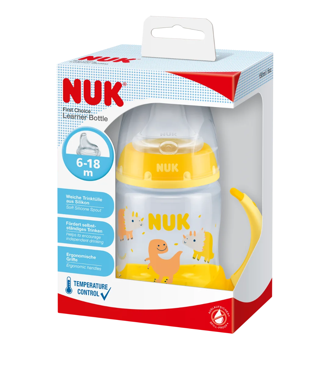 NUK FC FĽAŠA PP Na učenie 1×1 ks, so silikónovým cumlíkom, 6m+