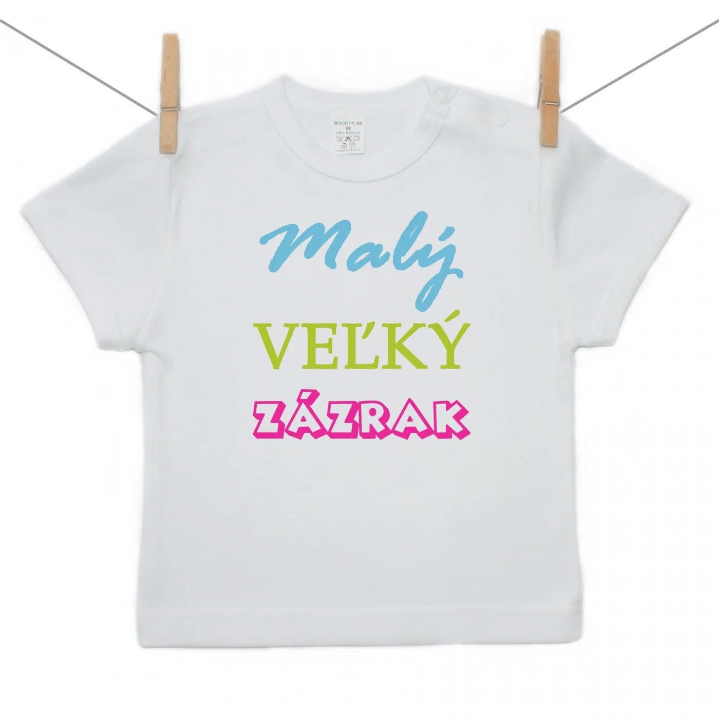 Boodyy Tričko s krátkym rukávom Malý veľký zázrak Veľkosť: 86