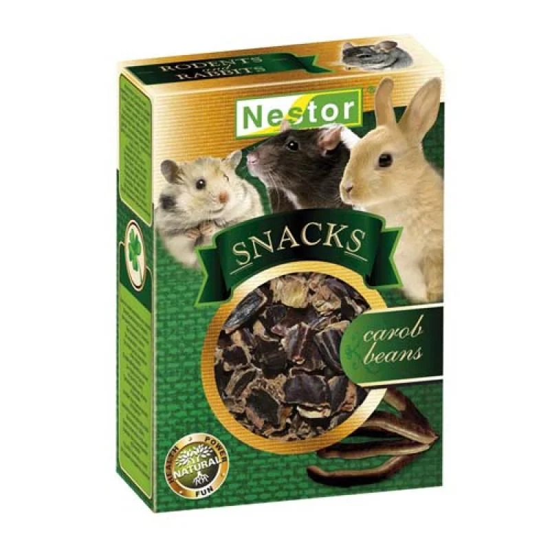 NESTOR SNACKS CAROB BEANS 60g svätojánsky chlieb pochúťka pre hlodavce